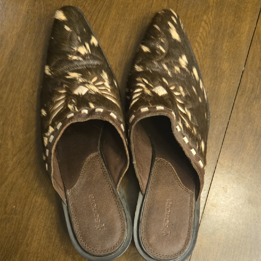 Sonora Double H Cowgirl Brown Mules